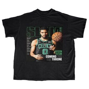Boston Celtics Jayson Tatum Slam Basketball Men’s Large T Shirt
